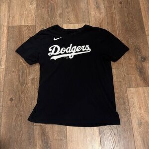 Nike Black Tee with Gray Logo